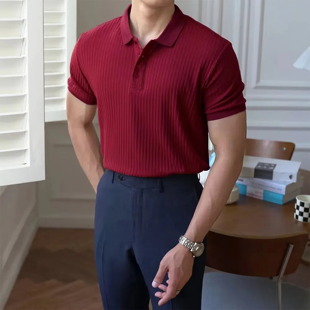 FLORIANI® Slim Fit Stretch Polo Shirt