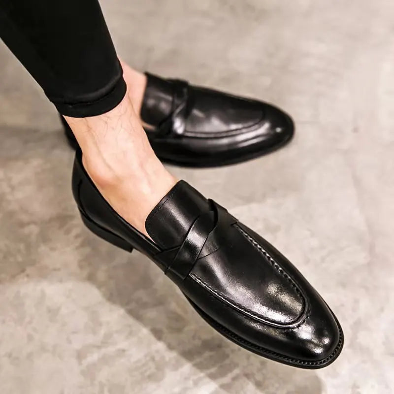ITALO® Casual Leather Male Loafers