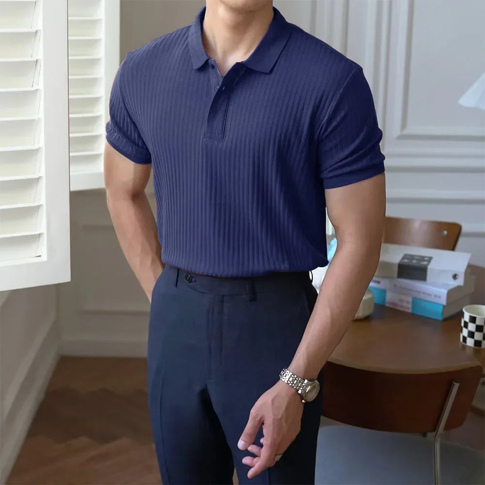 FLORIANI® Slim Fit Stretch Polo Shirt