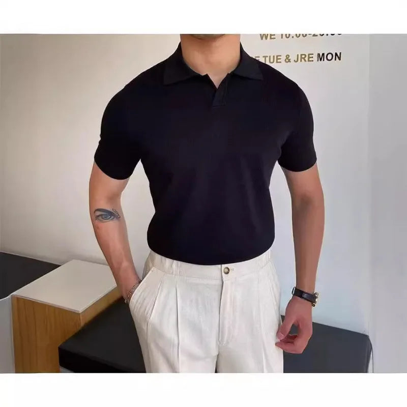 SOLARO® Loose Fit Summer Polo Shirt