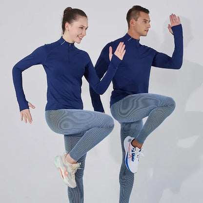 RUNNR Quarter-Zip Long Sleeve Women— Breathable, Quick-Dry & Watch-Ready
