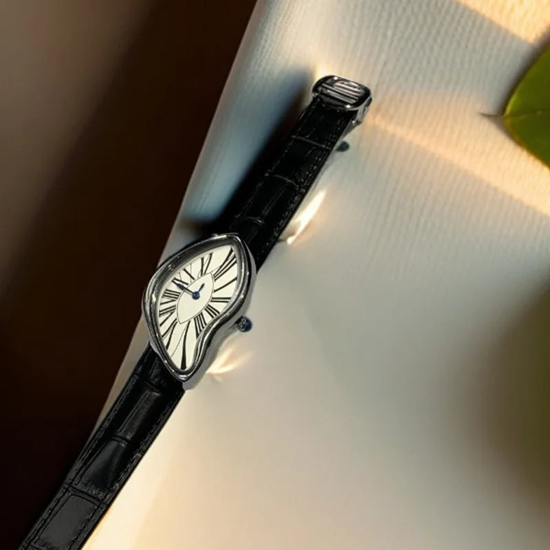 DALVERO® Surrealist Sapphire Crystal Watch – Avant-Garde Edition
