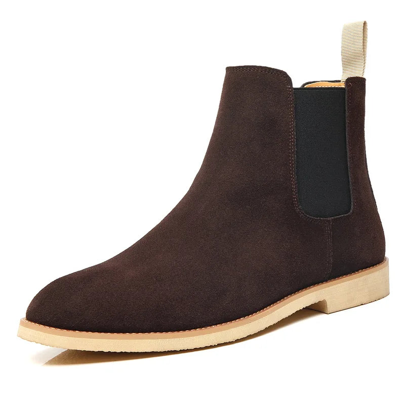 MANI® Retro Suede Genuine Leather Chelsea Boots for Men