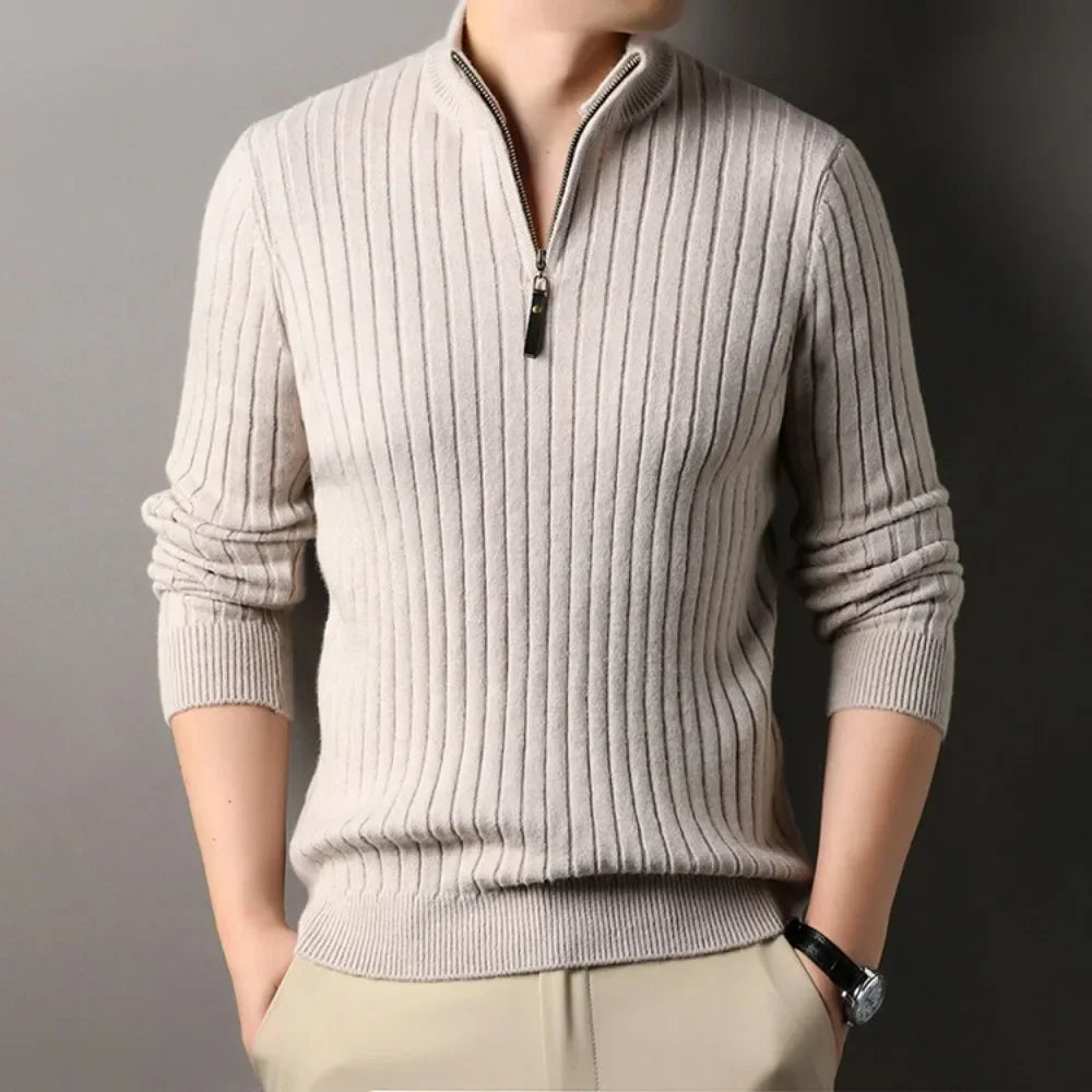 COMO® Sweater – Quarter-Zip Turtleneck Edition
