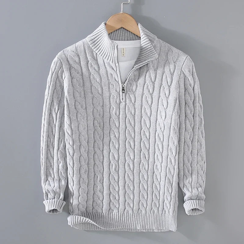 LUCERNE® Sweater – 100% Cotton Knitted Elegance
