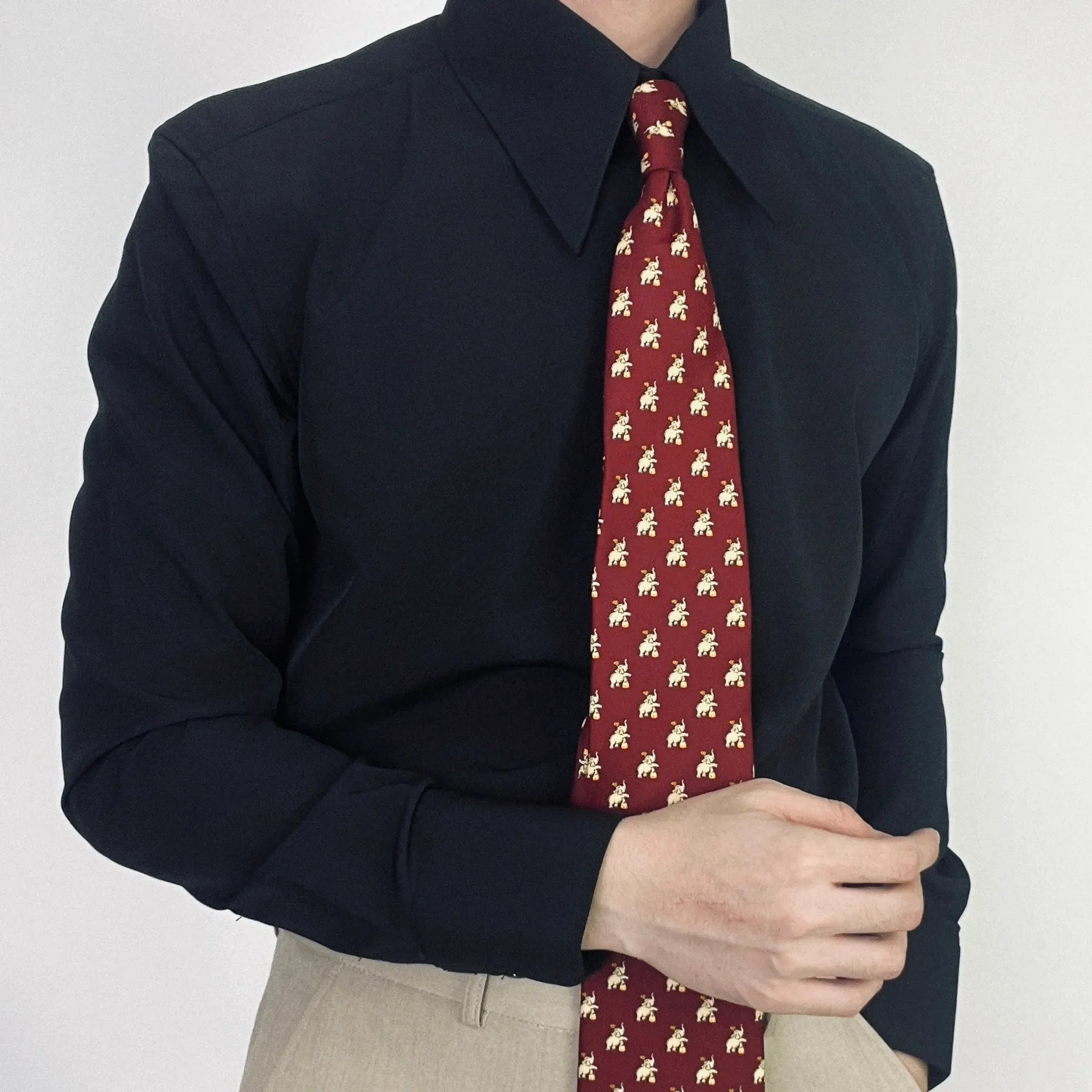 TESSARI® Ice Silk Button Business Polo Shirt