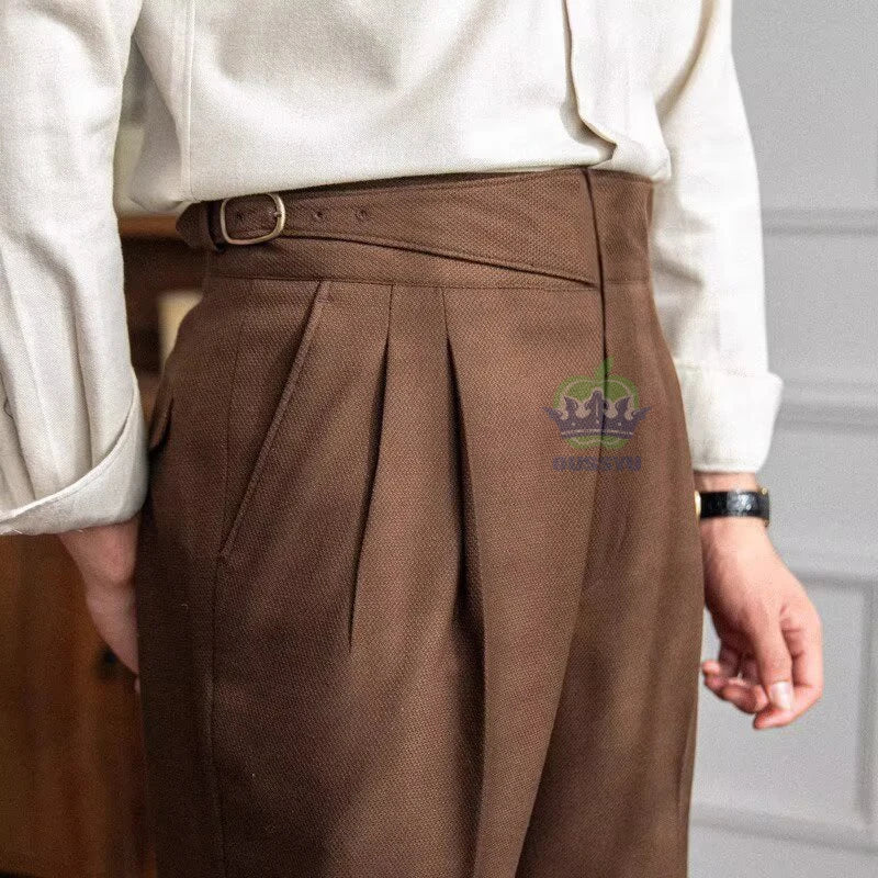 NAPOLI® High Waist Straight Suit Trousers – Italian Naples Edition