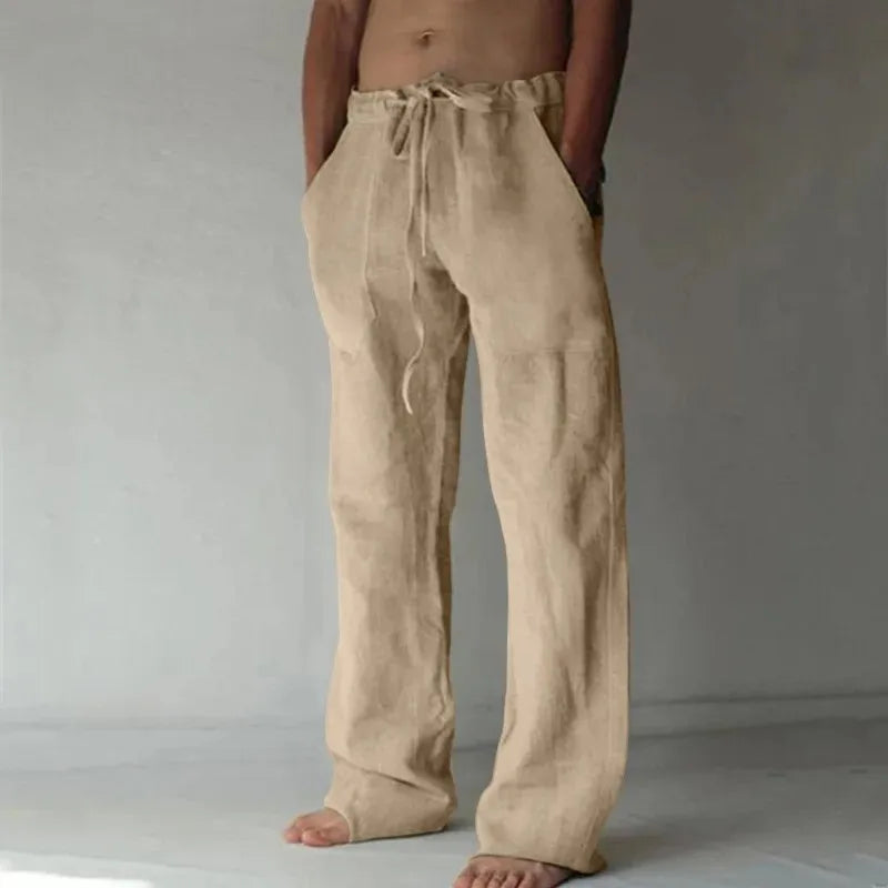 AMALFI® Cotton Linen Casual Trousers