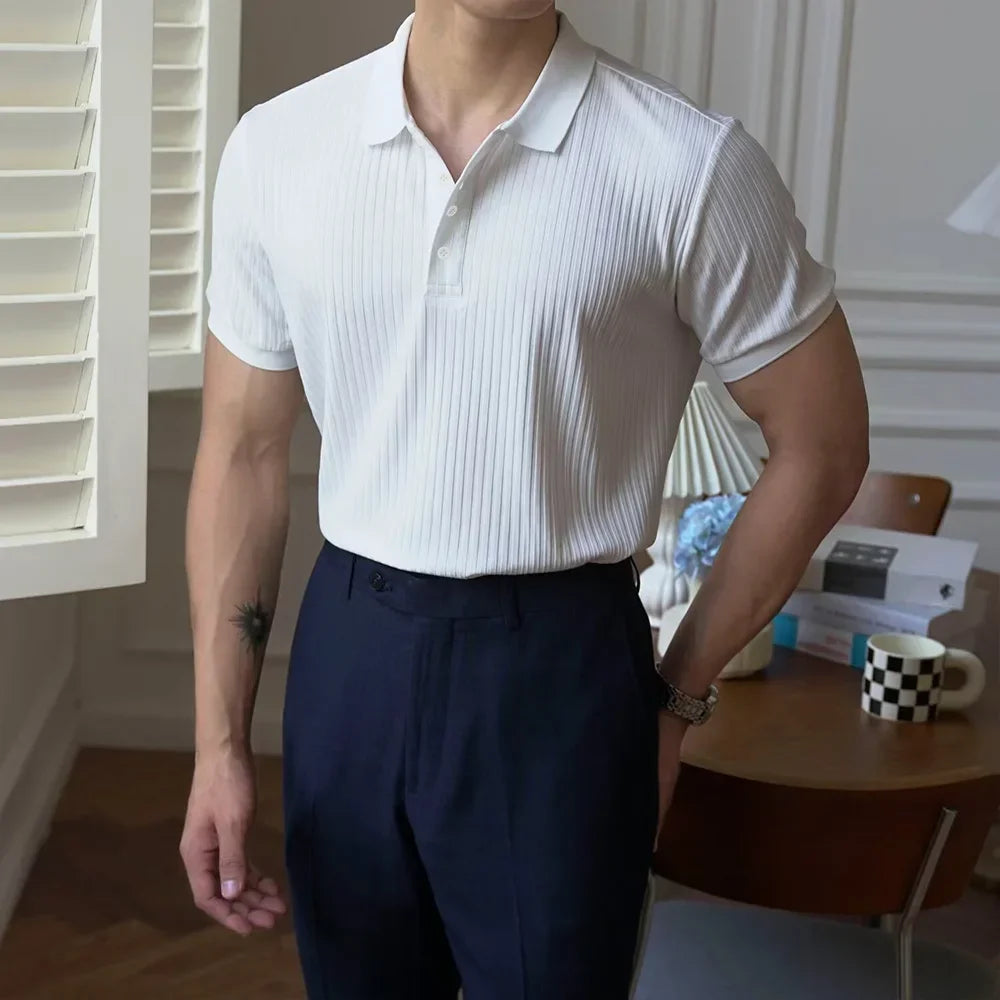 FLORIANI® Slim Fit Stretch Polo Shirt
