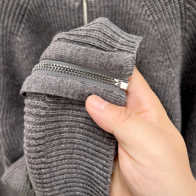 SIENA® Cardigan – Semi Turtleneck Zipper Edition