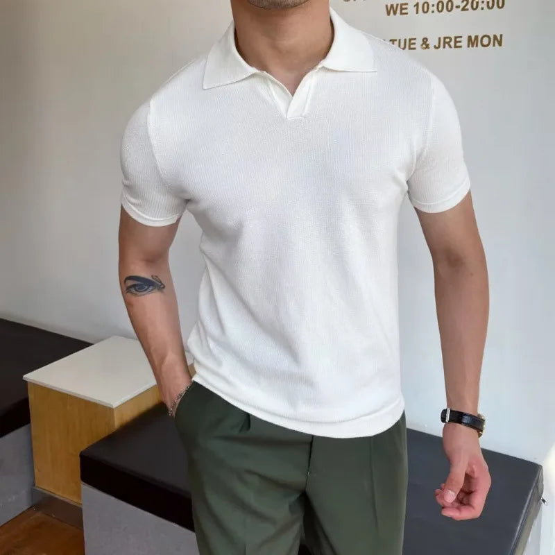 SOLARO® Loose Fit Summer Polo Shirt