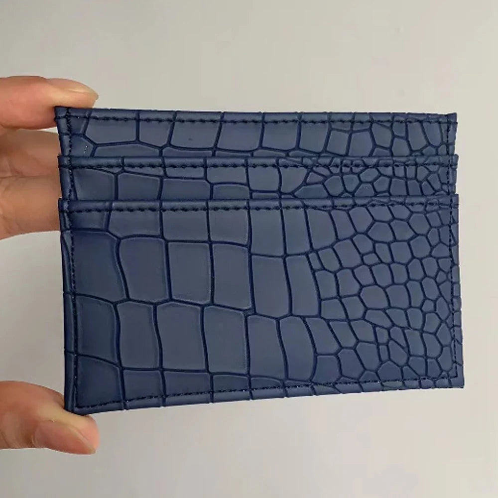 NERO® Croco-Embossed PU Leather Card Wallet