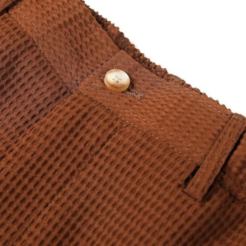 BASTIANO® Men's Plaid Texture Slim Fit Business Casual Shorts
