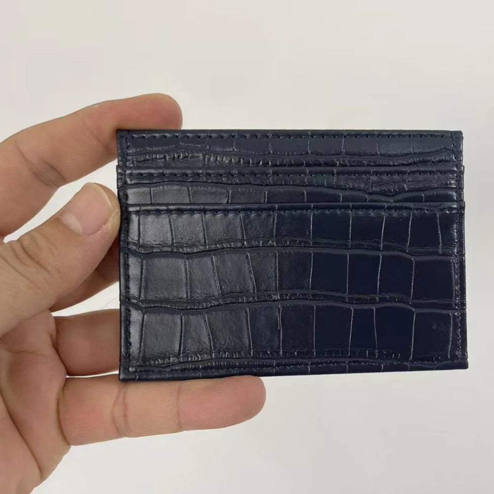 NERO® Croco-Embossed PU Leather Card Wallet