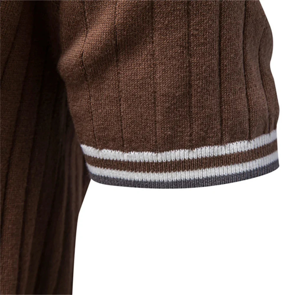 PONTEVECCHIO® Cotton Collar Knit Polo Shirt