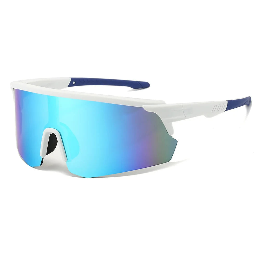 RUNNR Sports Sunglasses — UV400 Protection · Anti-Fog · Mirrored Wraparound Lens