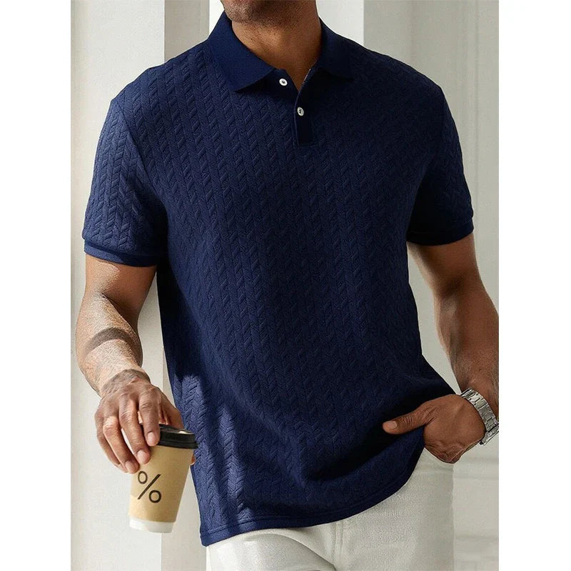TORRINO® Short Sleeve Knit Polo Shirt