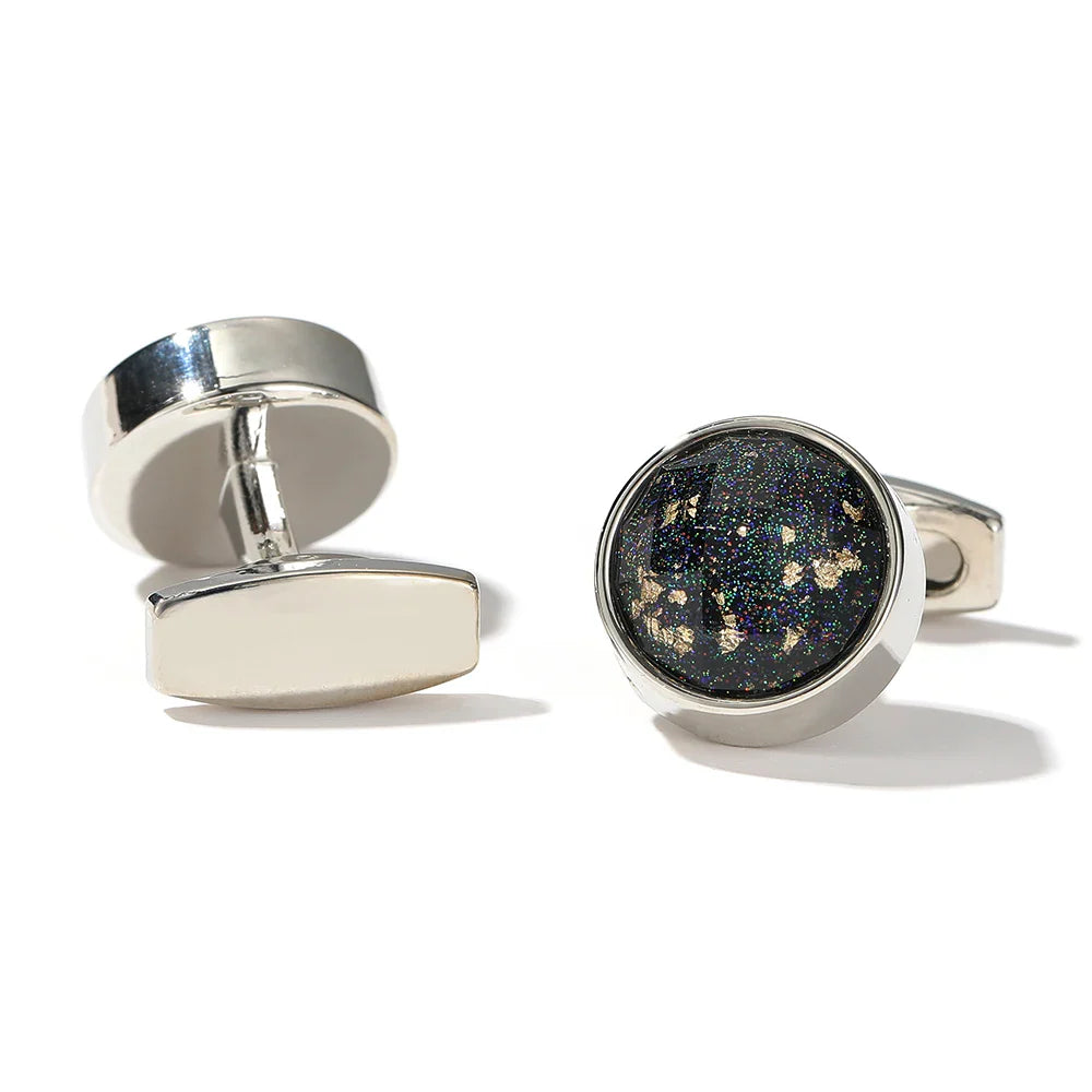 IMPERIALI® Round World Map Cufflinks – Tuxedo Edition