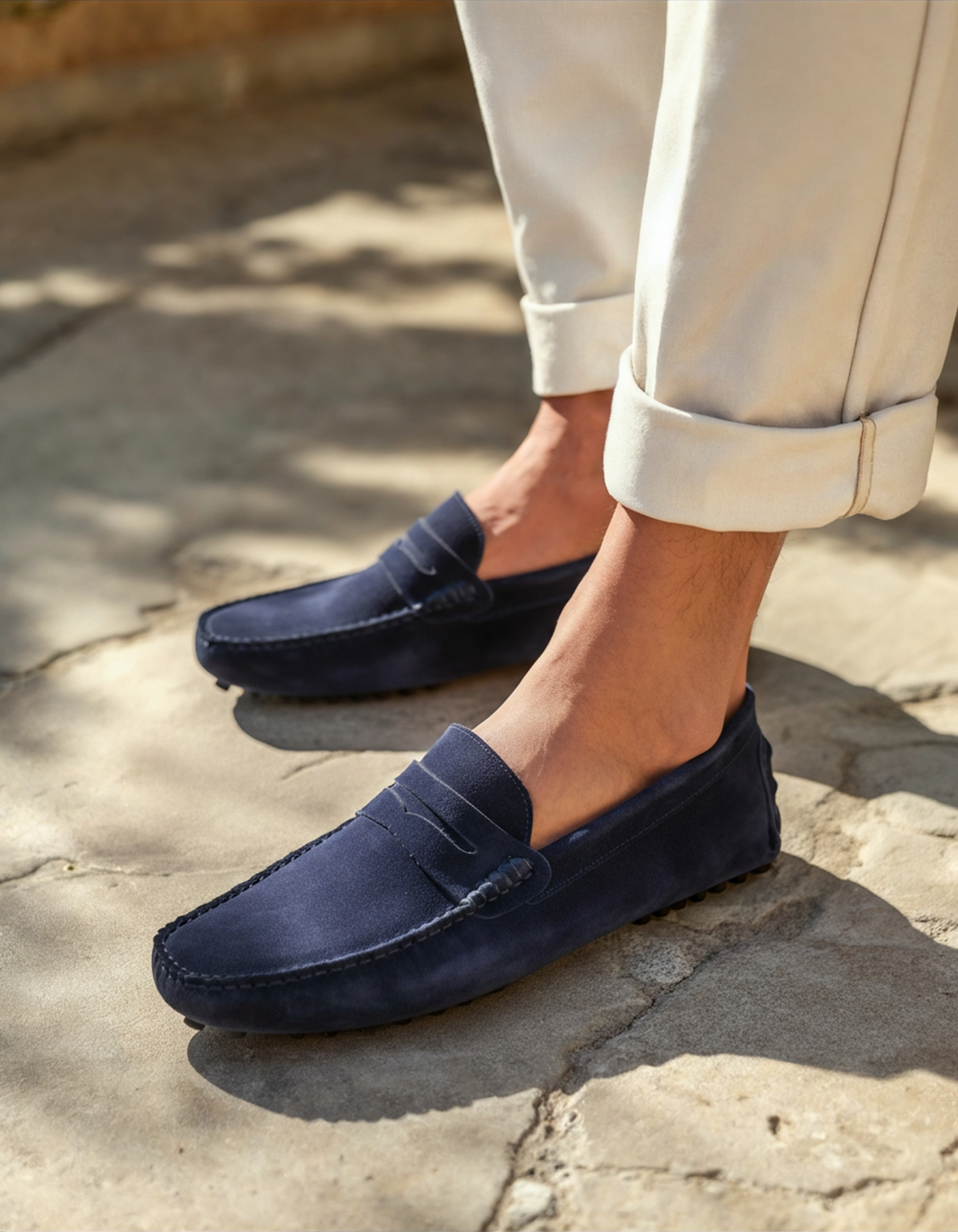 Suede Driver Loafer