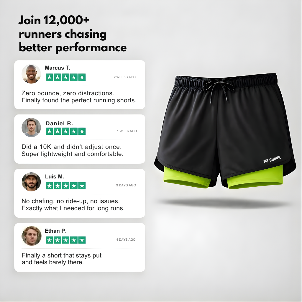 RUNNR ATHLETICS 2-in-1 Running Shorts