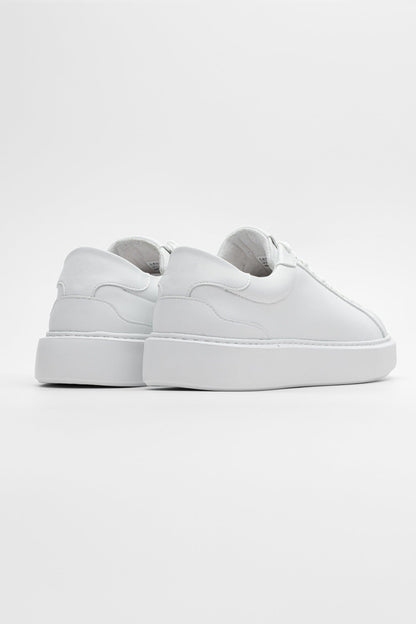 LEATHER TRAINER - WHITE