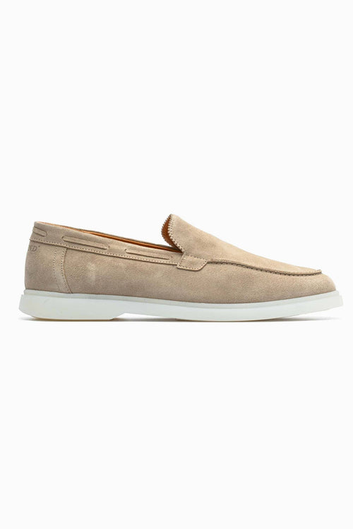 SUEDE LOAFER - BEIGE