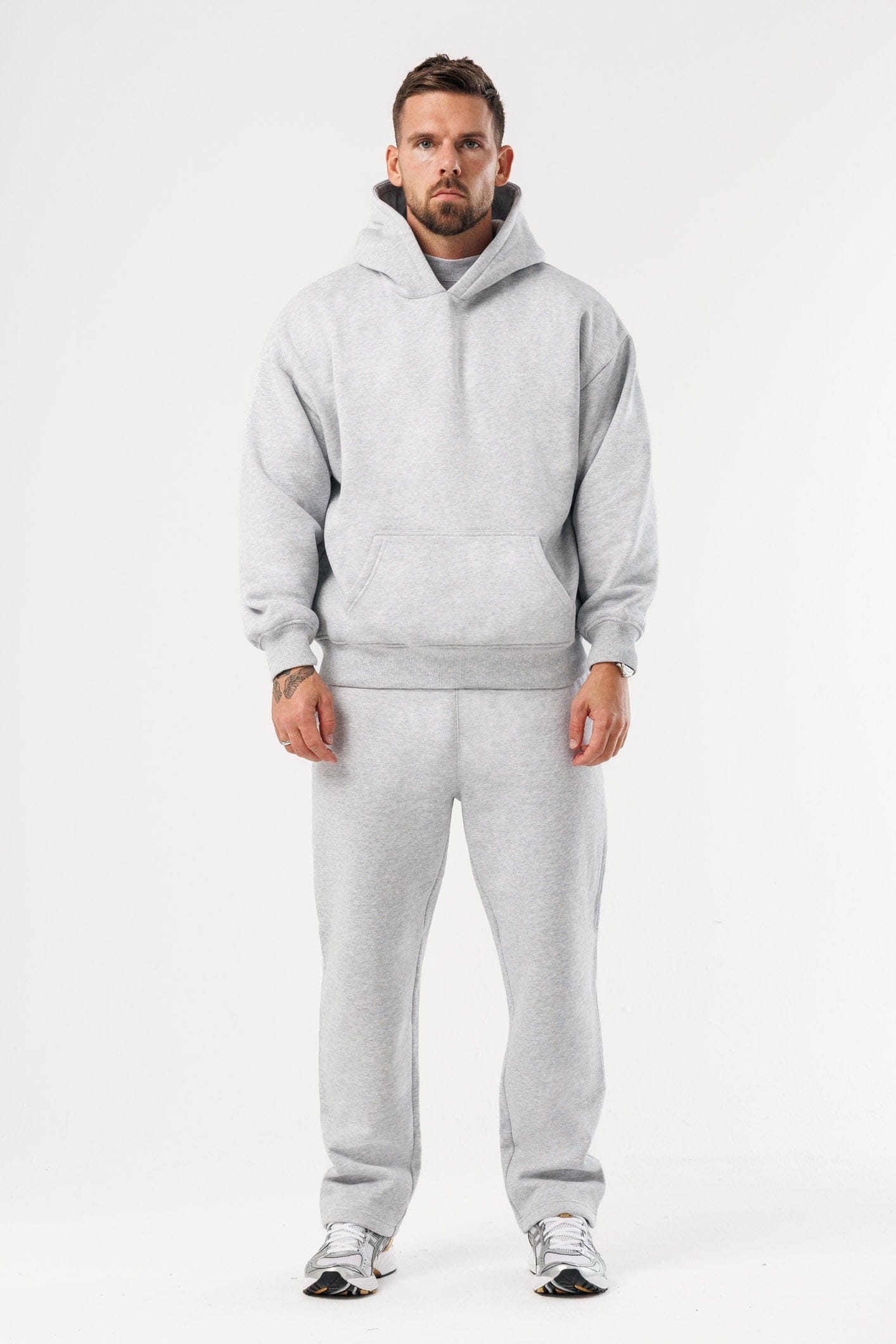 HOODIE - GREY MARL