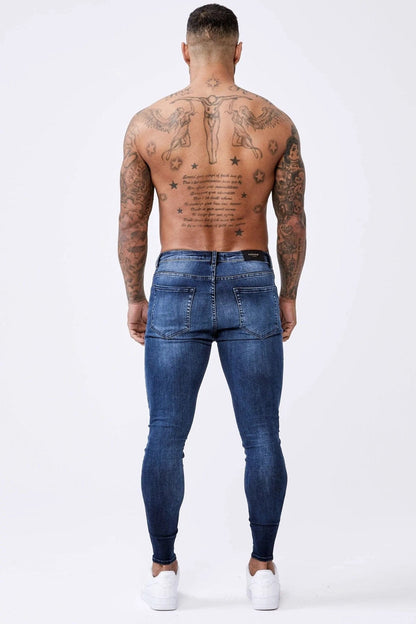 SKINNY FIT JEANS - DARK INDIGO FADE WASH