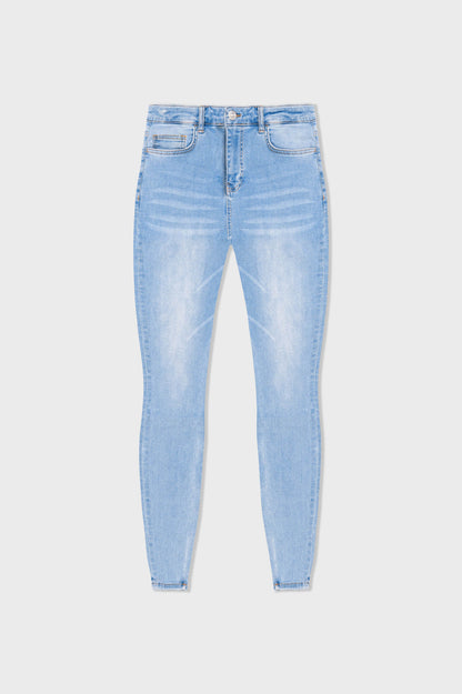 SKINNY FIT JEANS NON RIPPED - LIGHT BLUE