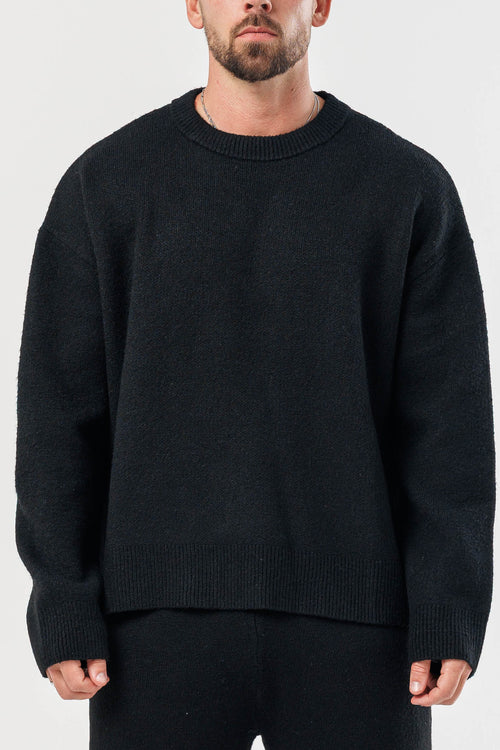 KNIT SWEATER - BLACK