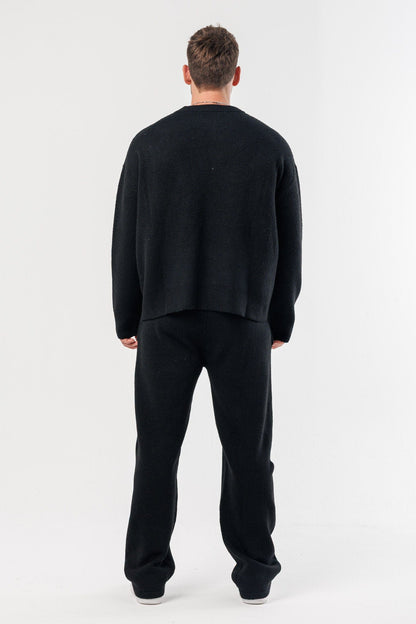 KNIT SWEATER - BLACK