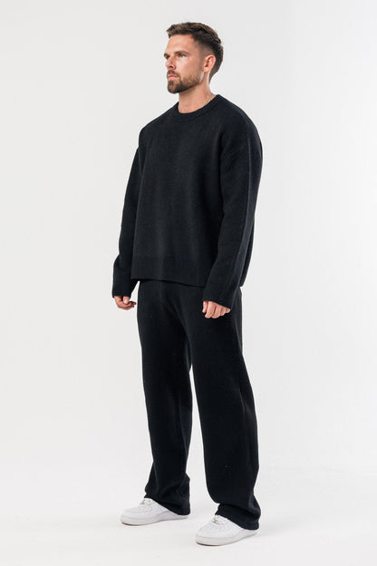 KNIT SWEATER - BLACK