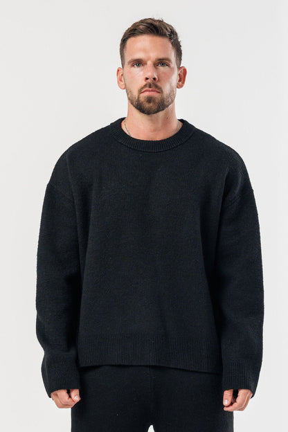 KNIT SWEATER - BLACK
