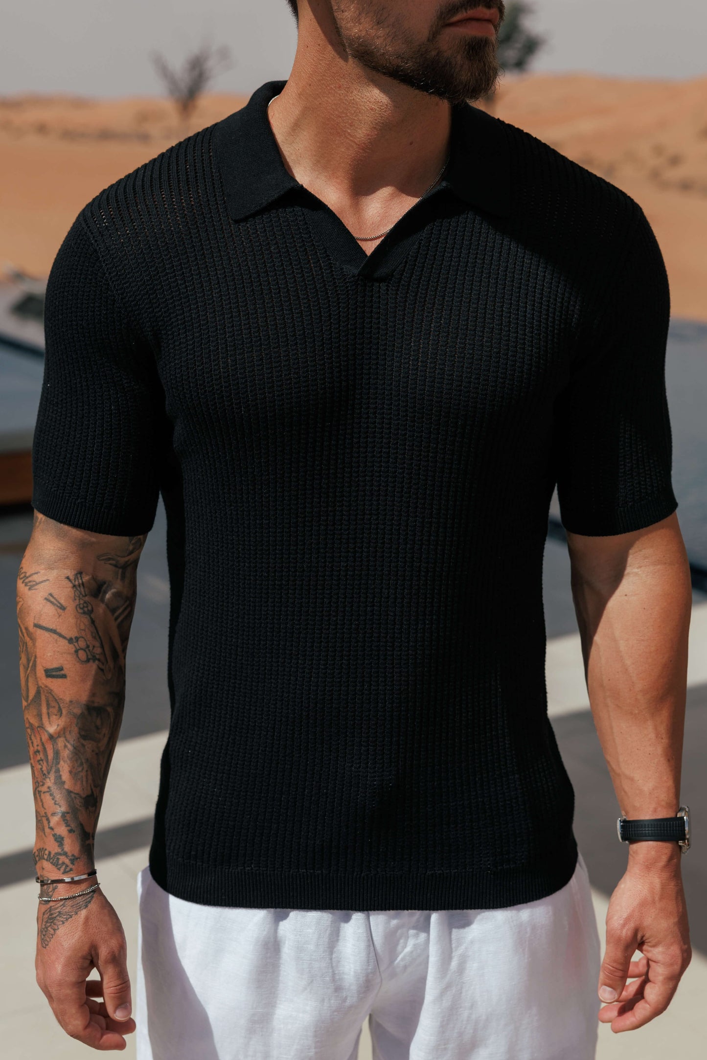 AERO POLO - BLACK