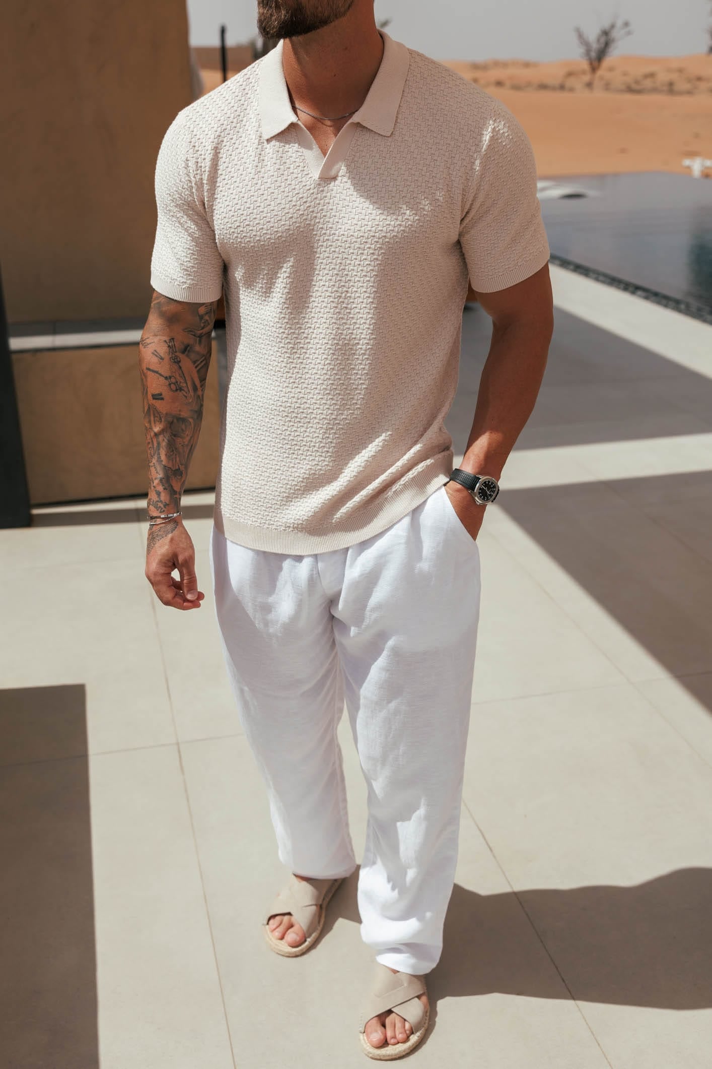 NOIR POLO - CREAM