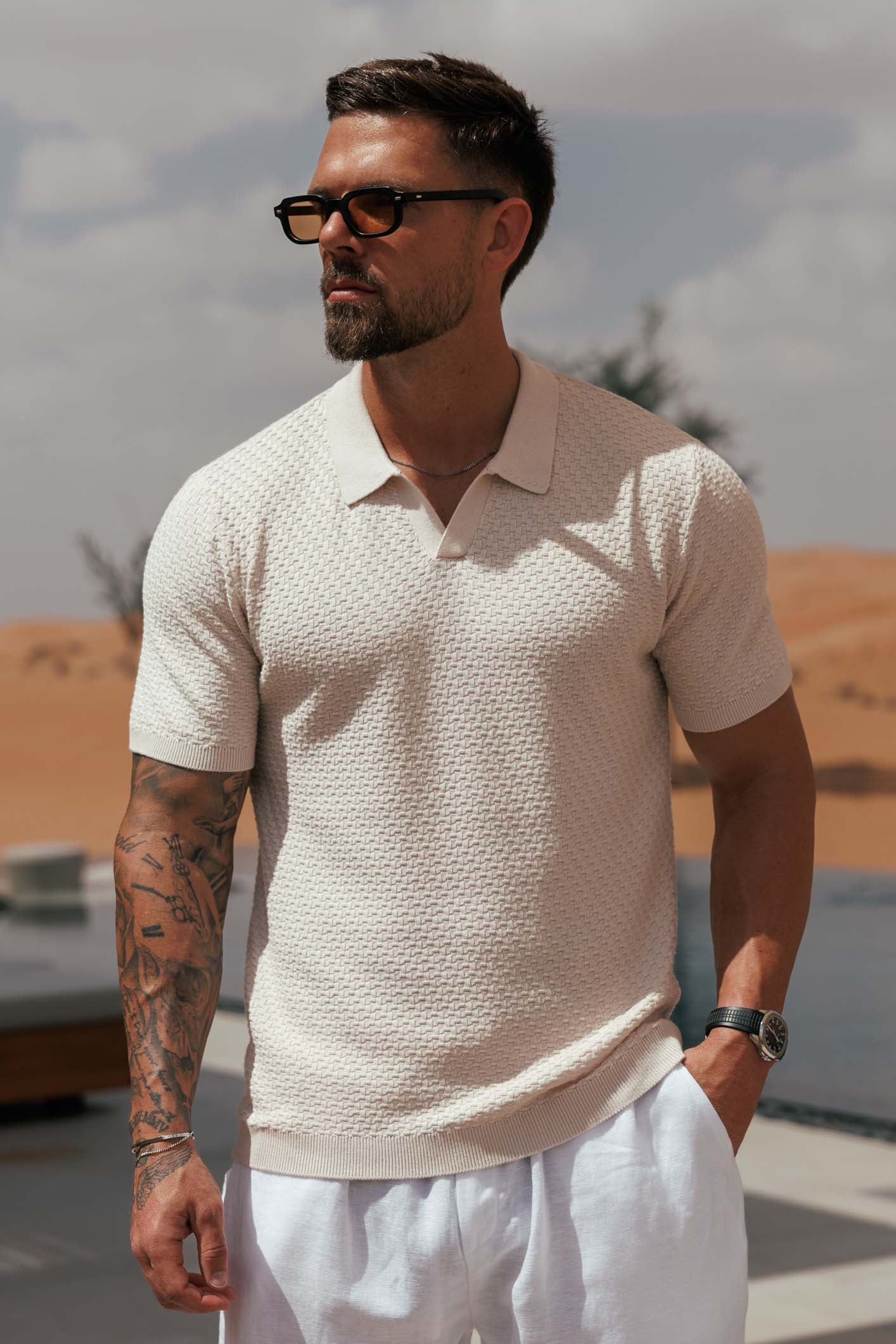 NOIR POLO - CREAM