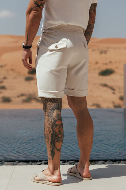 PREMIUM SIDE CINCH SHORT - STONE