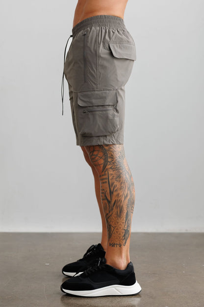 TECHNICAL CARGO SHORTS - DARK GREY