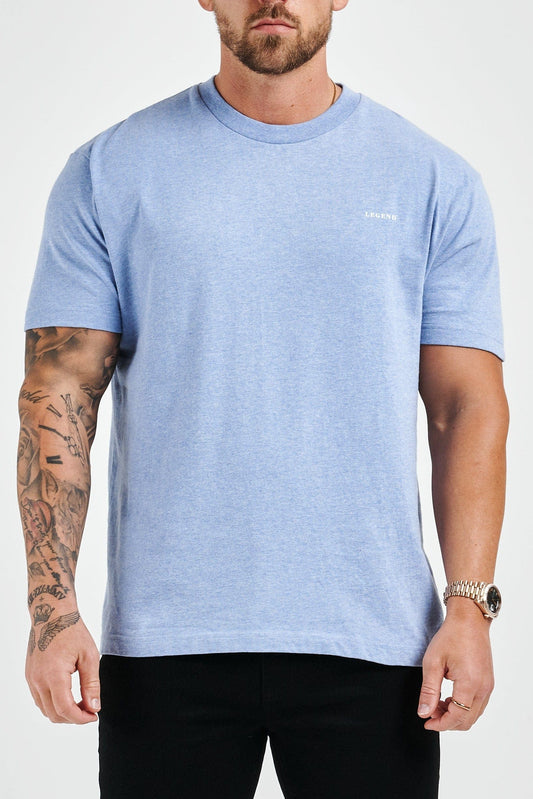 PREMIUM BASICS T-SHIRT - LIGHT BLUE MARL