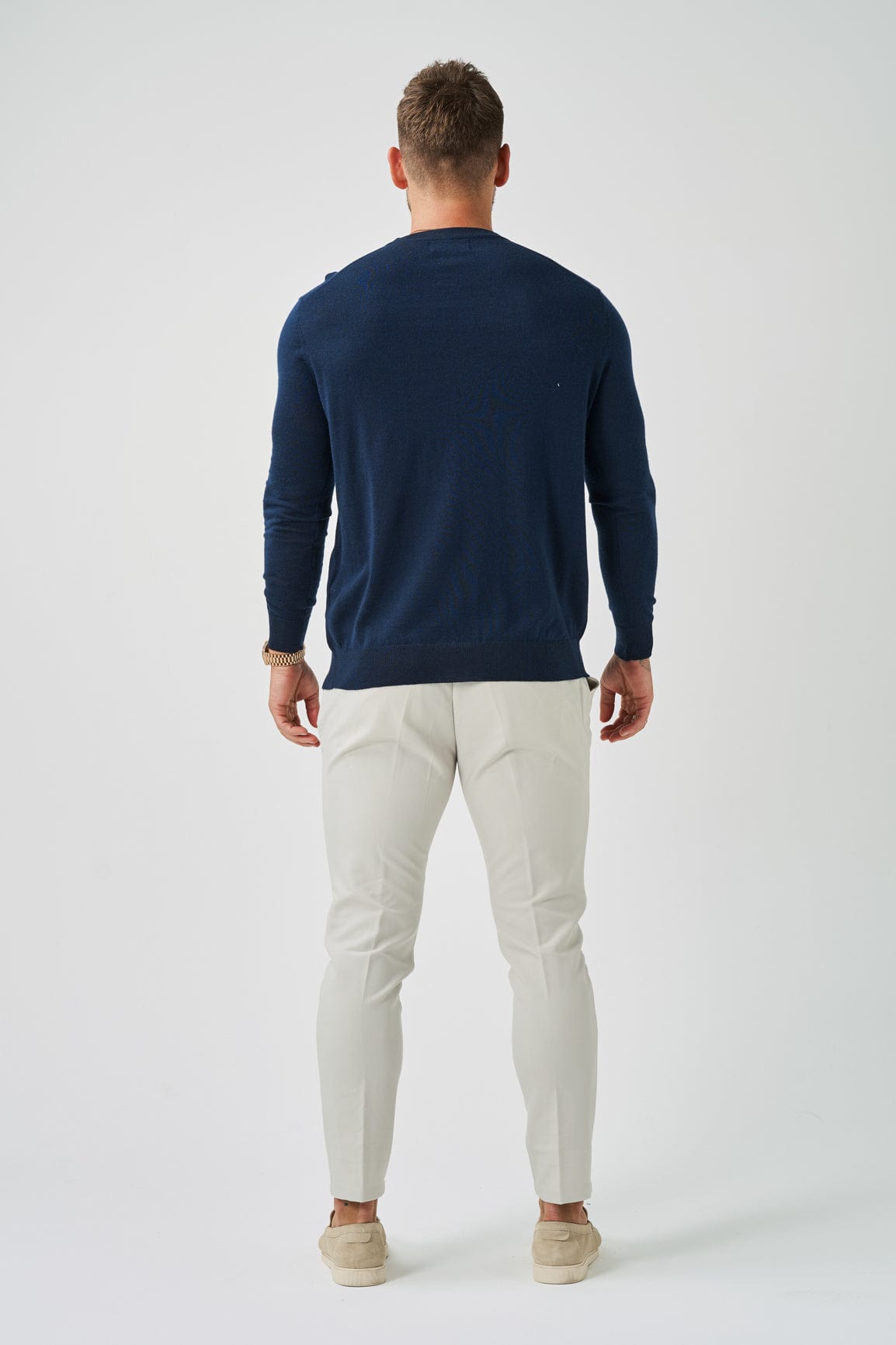 LONG SLEEVE KNIT - NAVY