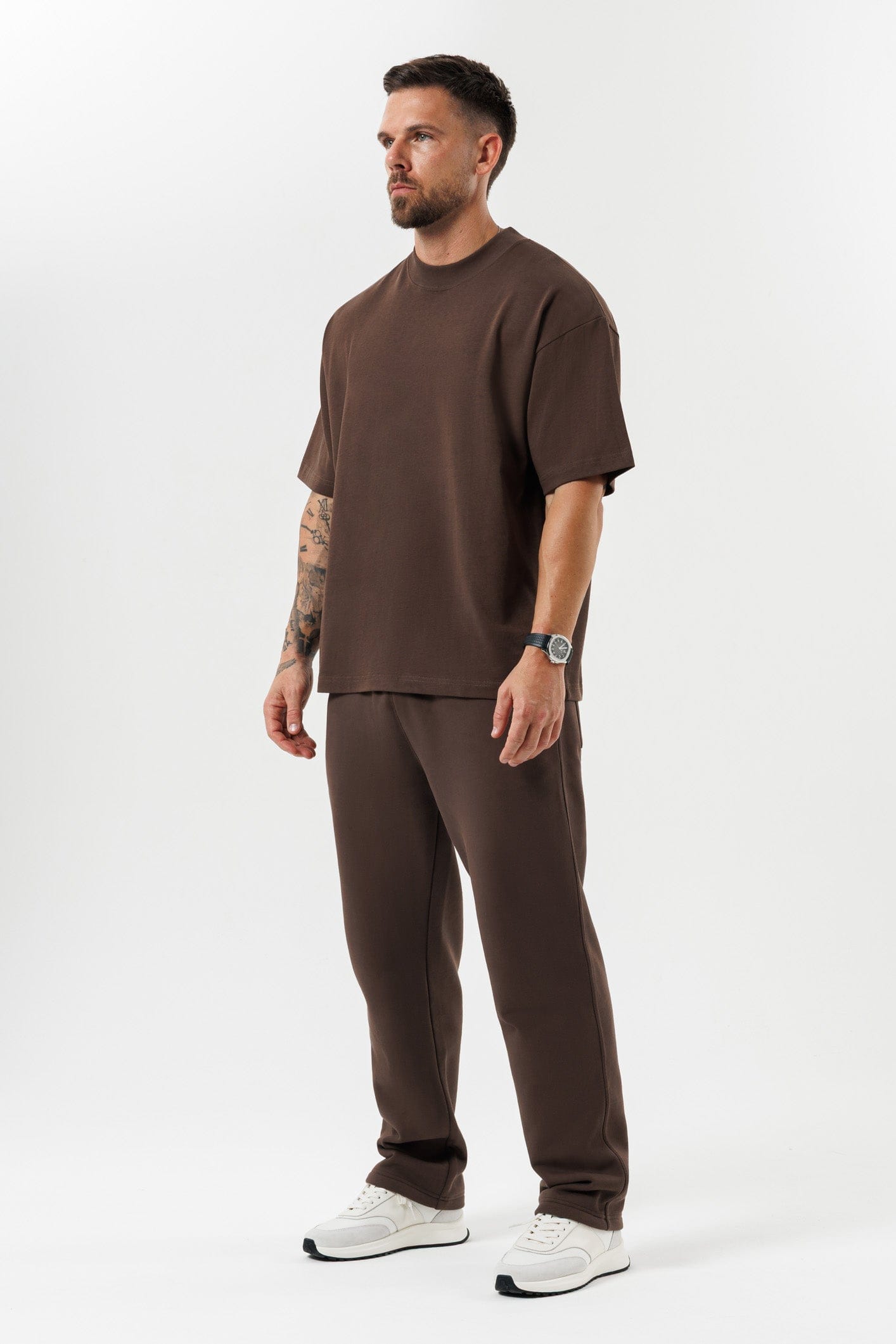 OVERSIZED T-SHIRT - BROWN
