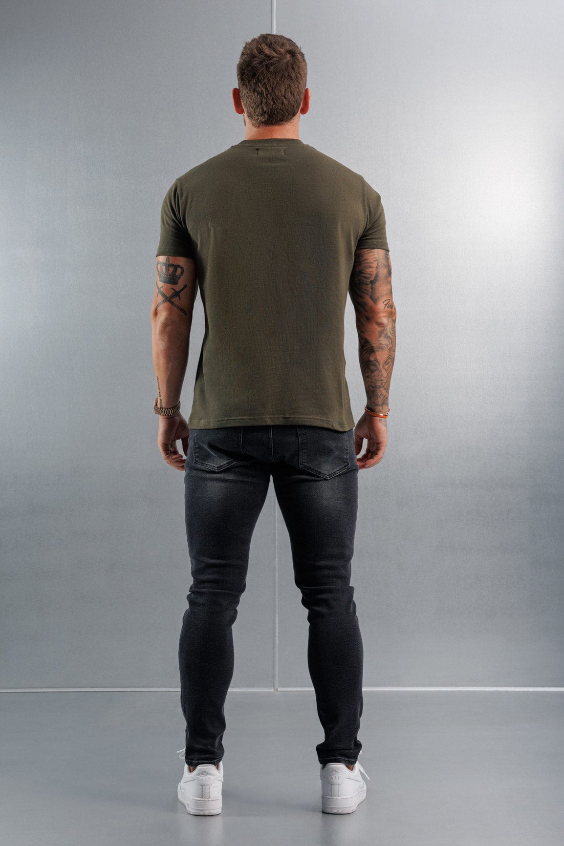 PREMIUM BASICS T-SHIRT (NO LOGO) - ARMY GREEN