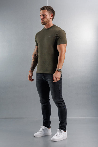 PREMIUM BASICS T-SHIRT (NO LOGO) - ARMY GREEN