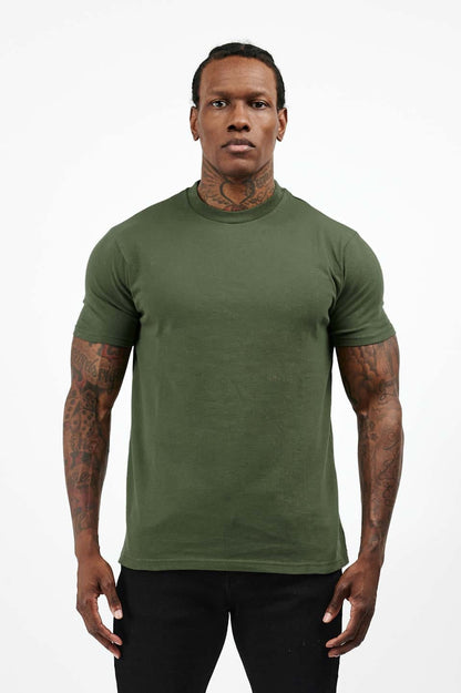 PREMIUM BASICS T-SHIRT (NO LOGO) - ARMY GREEN
