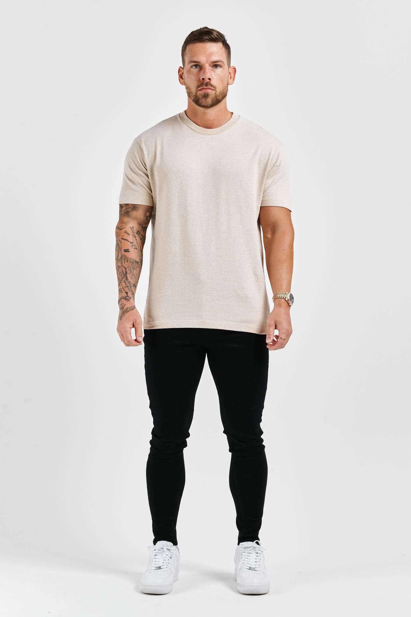 PREMIUM BASICS T-SHIRT (NO LOGO) - FOG