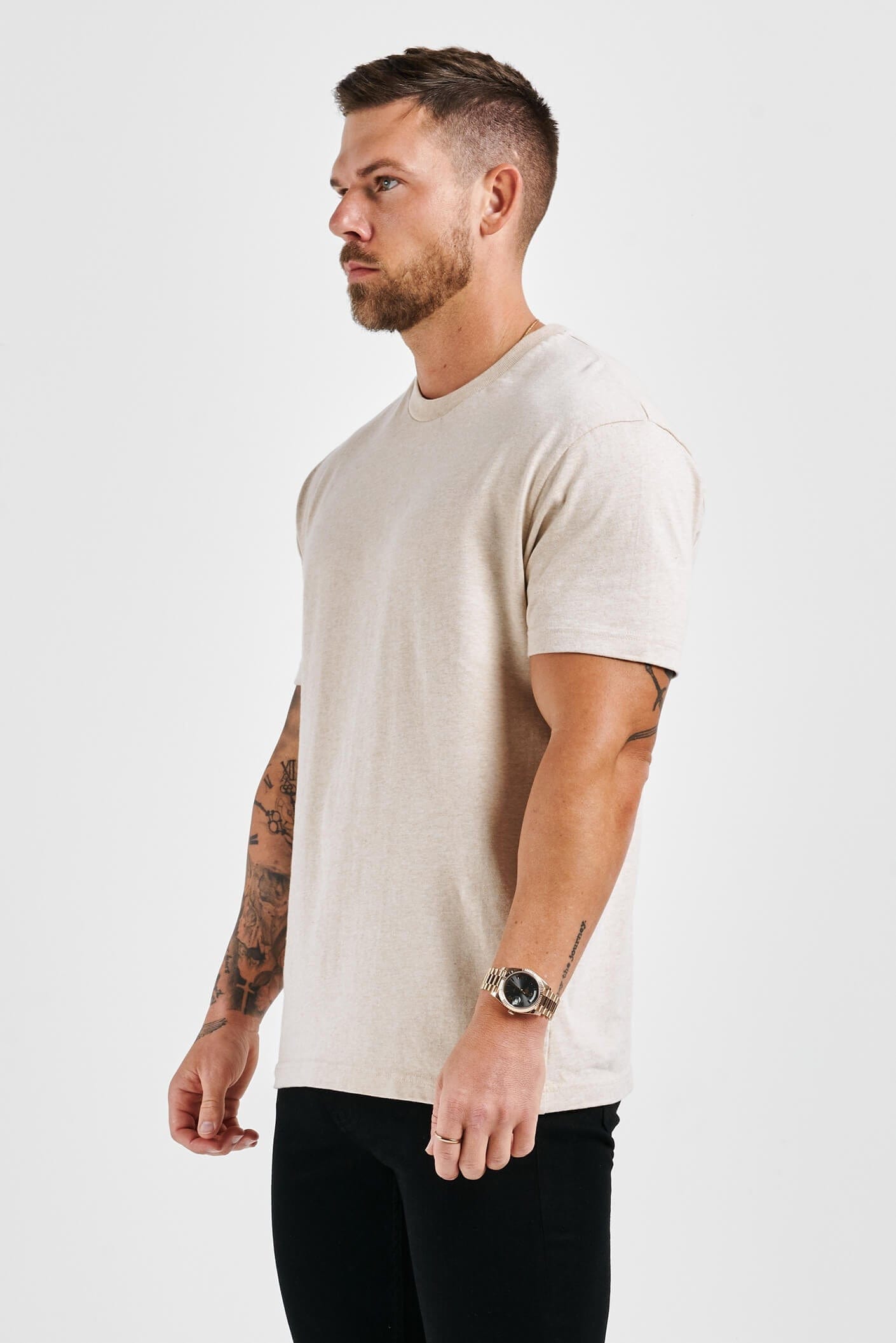 PREMIUM BASICS T-SHIRT (NO LOGO) - FOG