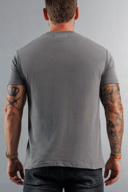 PREMIUM BASICS T-SHIRT (NO LOGO) - GUNMETAL GREY
