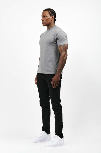 PREMIUM BASICS T-SHIRT (NO LOGO) - GUNMETAL GREY