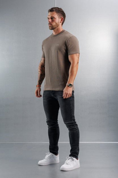 PREMIUM BASICS T-SHIRT (NO LOGO) - MOCHA