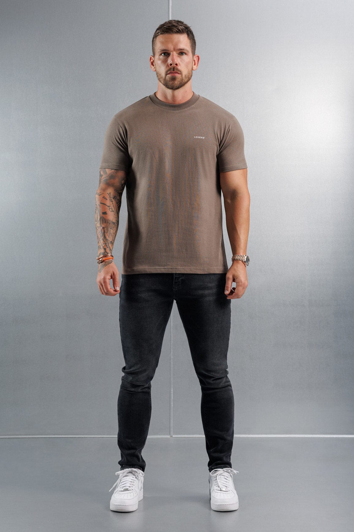 PREMIUM BASICS T-SHIRT (NO LOGO) - MOCHA